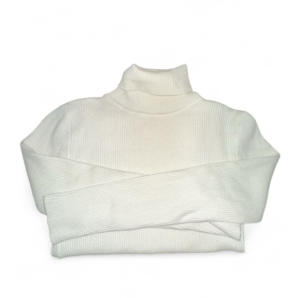 ZARA Women’s White Turtleneck Sweater in Size Small - Picture 2 of 6